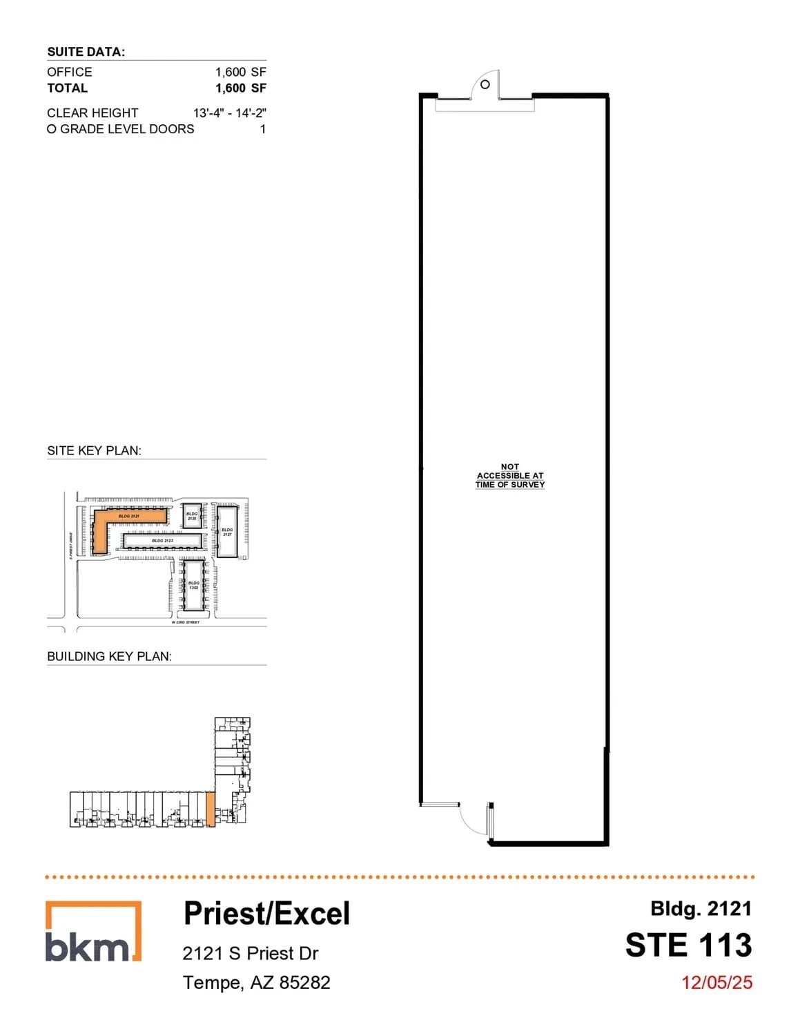 2121 S Priest Dr, Tempe, AZ à louer Plan d’étage– Image 1 sur 1