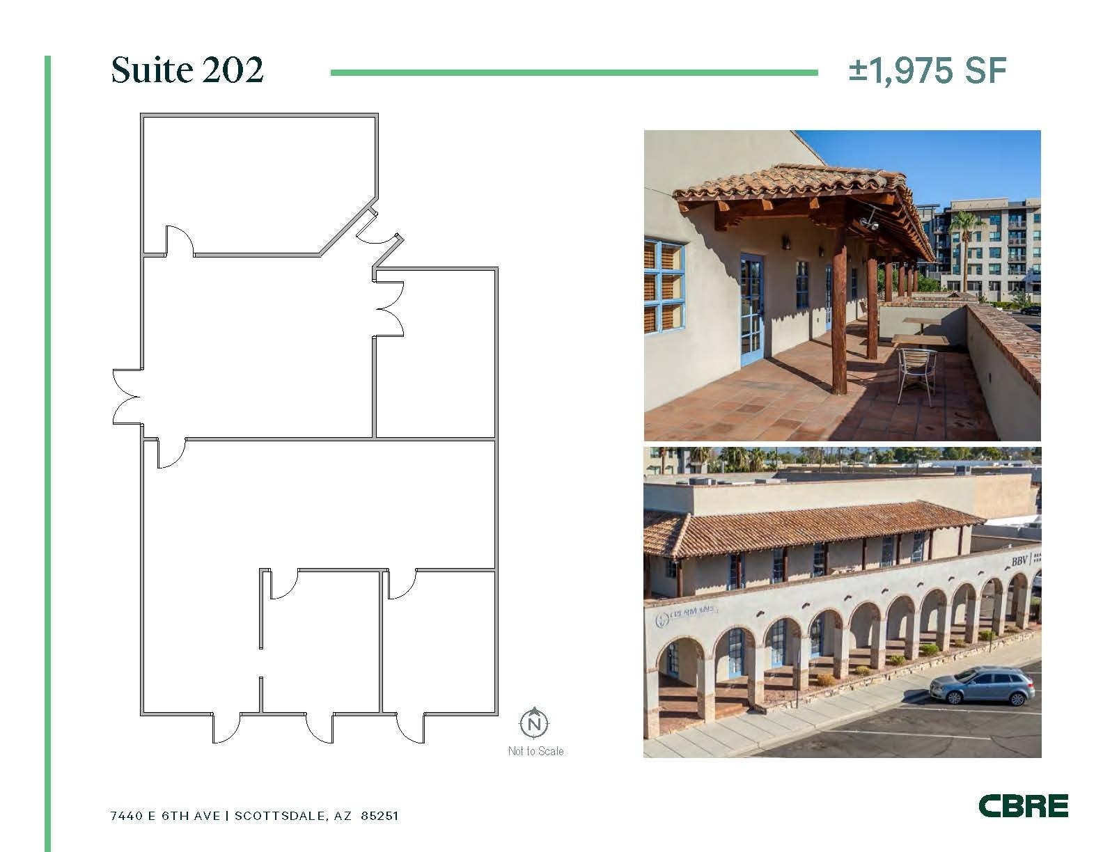 7440 E 6th Ave, Scottsdale, AZ à louer Plan d’étage– Image 1 sur 1