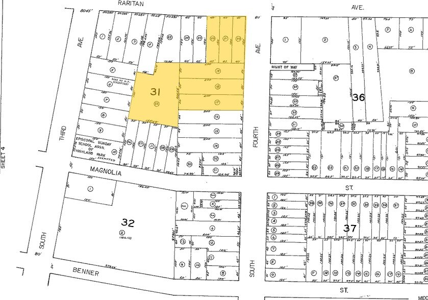 330-332 Raritan Ave, Highland Park, NJ à vendre - Plan cadastral – Image 3 sur 4