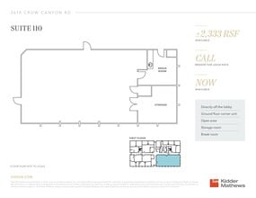 2610 Crow Canyon Rd, San Ramon, CA à louer Plan d’étage– Image 1 sur 1