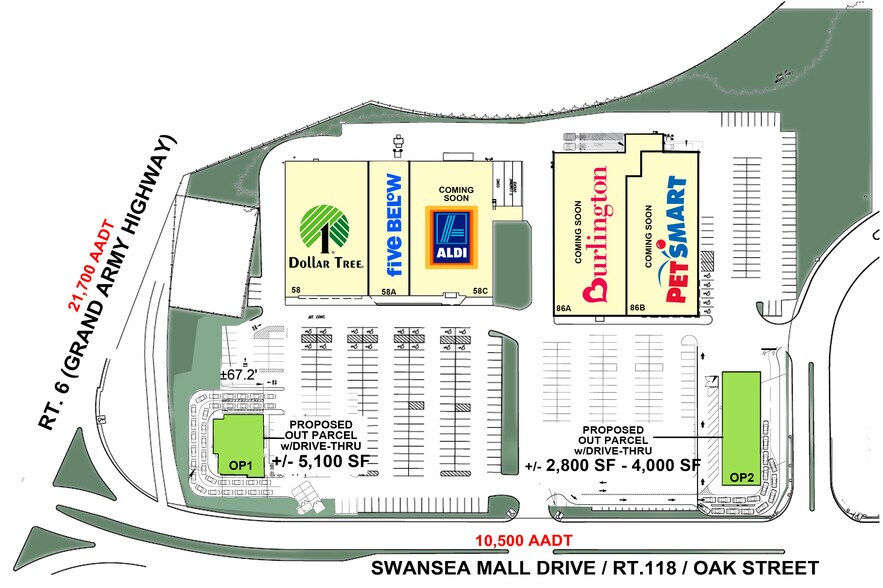 86 Swansea Mall Dr, Swansea, MA à louer - Photo de l’immeuble – Image 2 sur 8