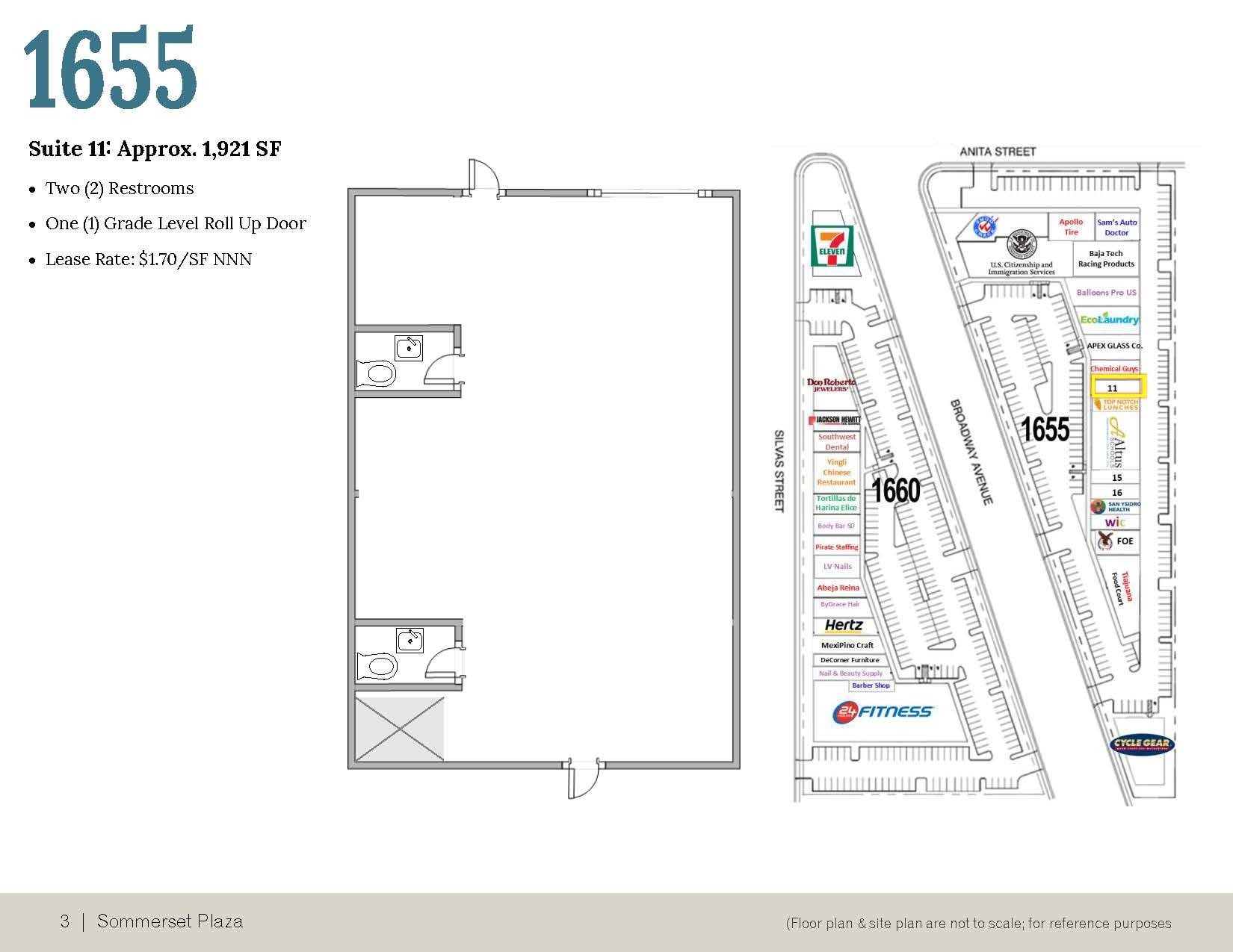 1655-1660 Broadway, Chula Vista, CA à louer Plan d’étage– Image 1 sur 1