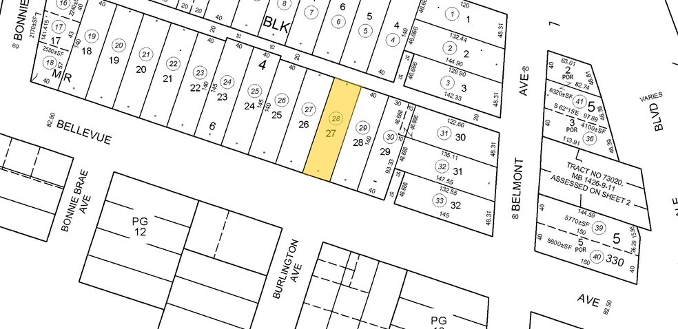 1727 Bellevue Ave, Los Angeles, CA à vendre - Plan cadastral – Image 2 sur 48