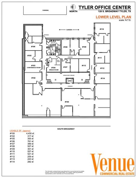 120 S Broadway Ave, Tyler, TX à louer - Plan d’étage – Image 3 sur 8