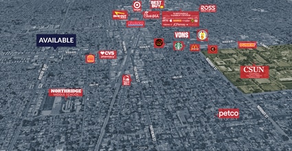 18515-18549 Roscoe Blvd, Northridge, CA - VUE AÉRIENNE  vue de carte