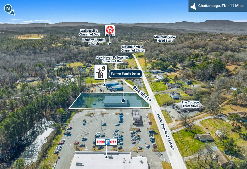 824 Mission Ridge Rd, Rossville, GA à vendre - Photo de l’immeuble – Image 2 sur 5