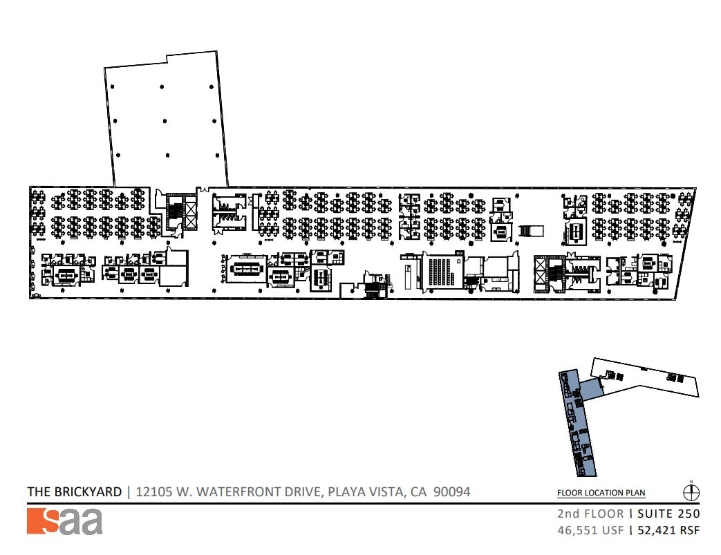 12105 W Waterfront Dr, Playa Vista, CA à louer Plan d’étage– Image 1 sur 1