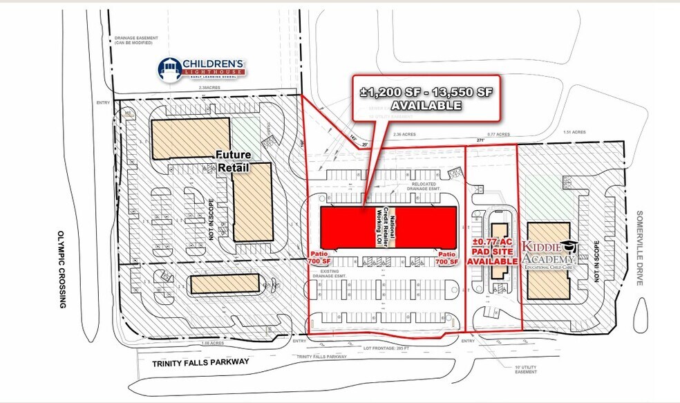 Commons At Trinity Falls, McKinney, TX à vendre - Plan de site – Image 2 sur 4