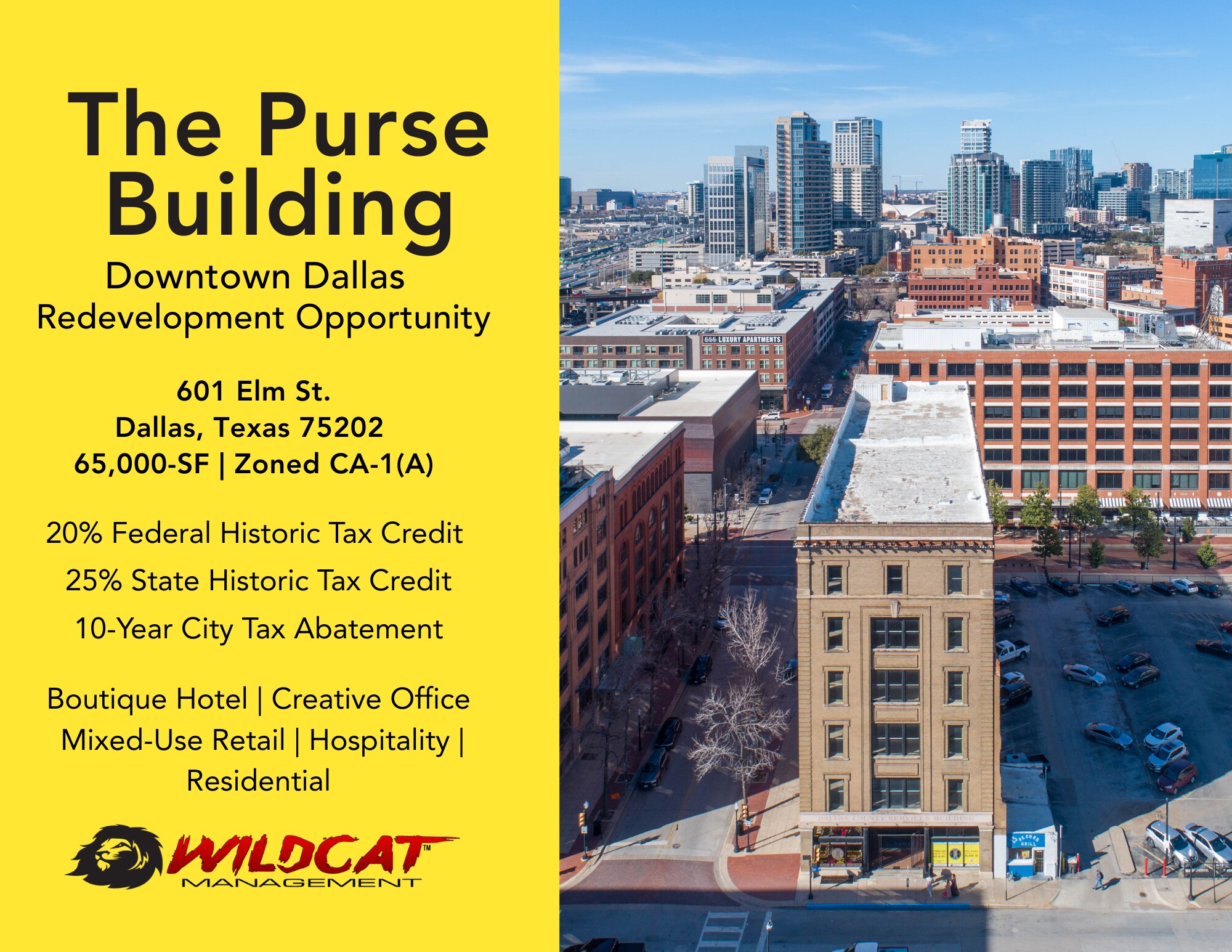 601 Elm St, Dallas, TX à vendre Photo de l’immeuble– Image 1 sur 26