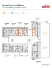 1100 N Palm Canyon Dr, Palm Springs, CA à louer Plan d’étage– Image 1 sur 1