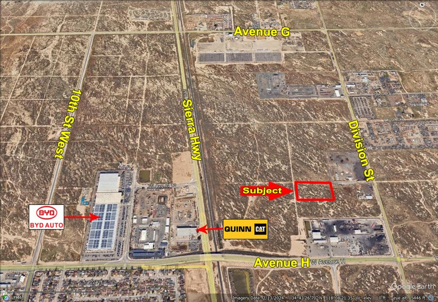 Ave G-12 near Division St, Lancaster, CA à vendre - Aérien – Image 1 sur 2