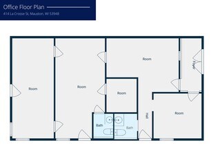 414 La Crosse St, Mauston, WI à louer Plan d’étage– Image 2 sur 2