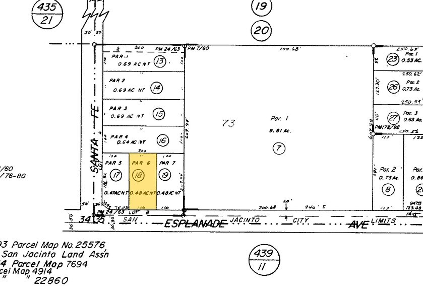 385 W Esplanade Ave, San Jacinto, CA à louer - Plan cadastral – Image 2 sur 4