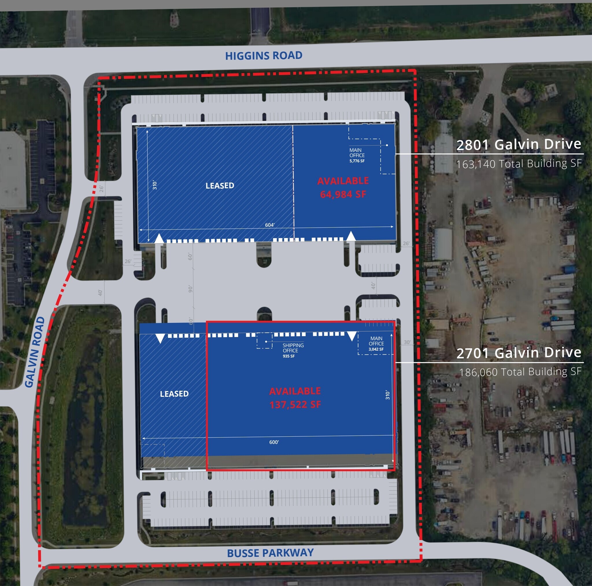 2701 Galvin Dr, Elgin, IL à louer Plan de site– Image 1 sur 1