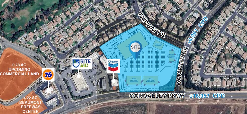 NWC Oak Valley Pkwy & Oak View Dr, Beaumont, CA à louer - Photo de l’immeuble – Image 1 sur 4