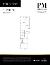 523 W 6th St, Los Angeles, CA à louer Plan d’étage– Image 1 sur 2