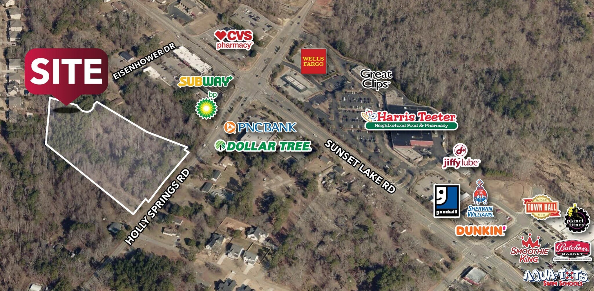 9816 Holly Springs Rd, Apex, NC à vendre Aérien– Image 1 sur 4