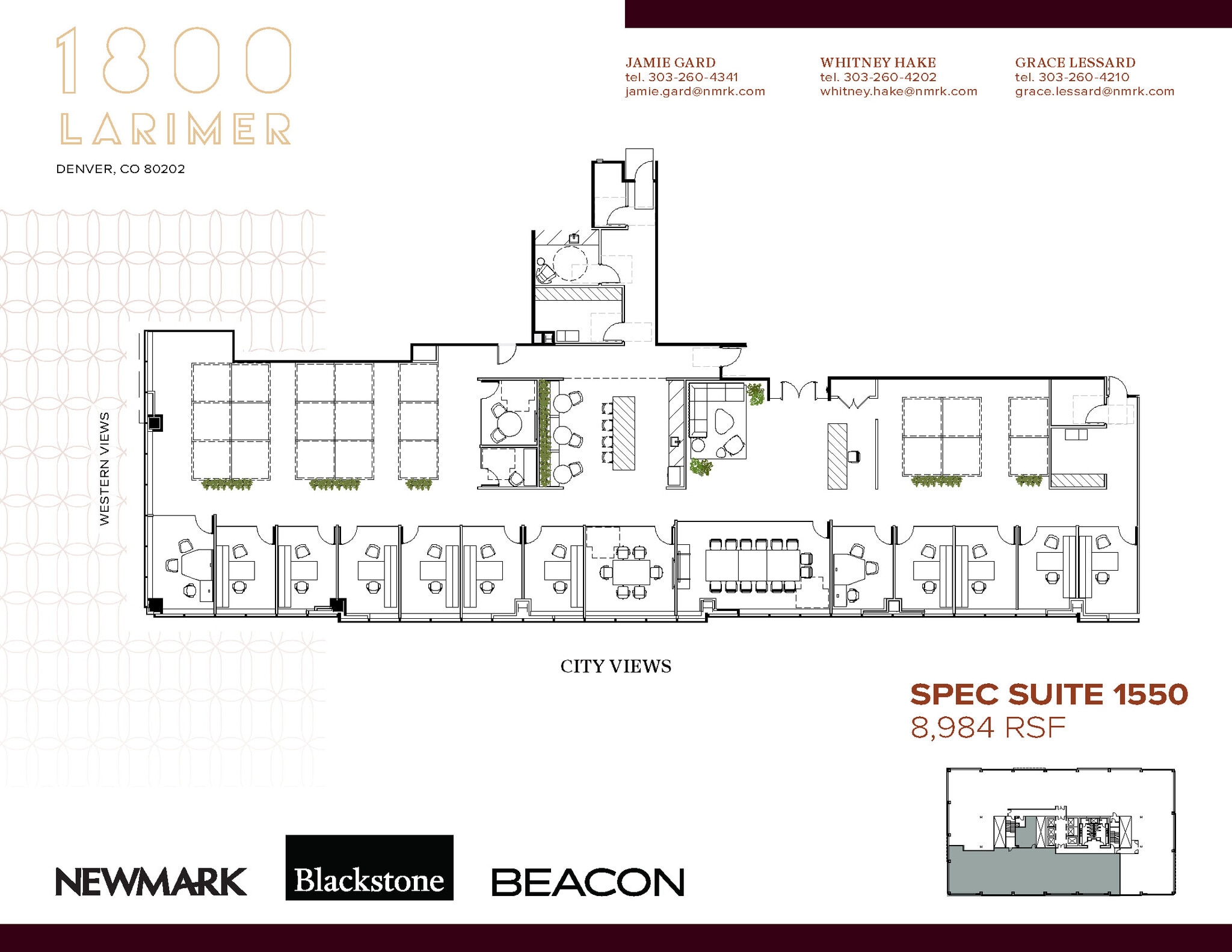 1800 Larimer St, Denver, CO à louer Plan d’étage– Image 1 sur 1