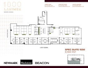 1800 Larimer St, Denver, CO à louer Plan d’étage– Image 1 sur 1
