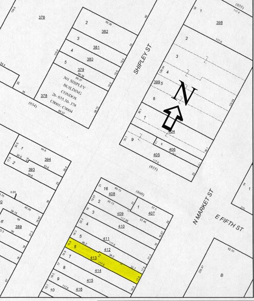 413 N Market St, Wilmington, DE à louer - Plan cadastral – Image 2 sur 5