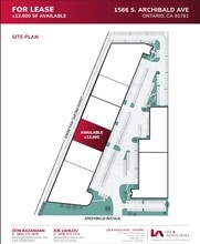1550-1590 S Archibald Ave, Ontario, CA à louer Plan d’étage– Image 1 sur 1