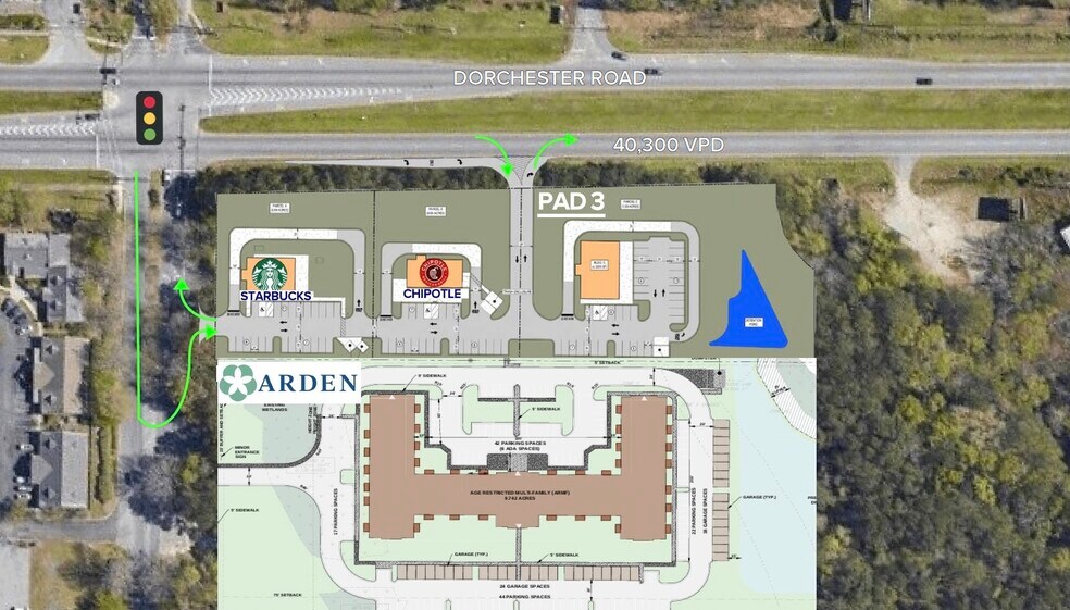 8595 Dorchester Rd, North Charleston, SC à louer - Plan de site – Image 2 sur 2