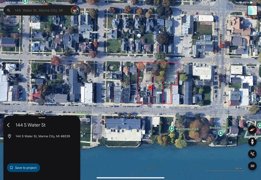 142 S Water St, Marine City, MI à vendre - Aérien – Image 2 sur 7