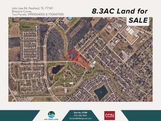 Plus de détails pour TBD John Lizer Rd, Pearland, TX - Terrain à vendre