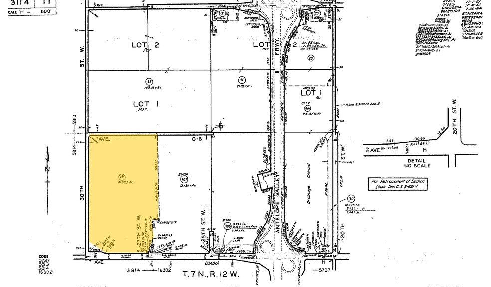 2801 W Avenue H, Lancaster, CA à louer - Plan cadastral – Image 3 sur 6