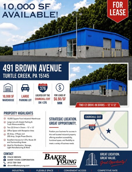 491 Brown Ave, Turtle Creek, PA à louer - Photo de l’immeuble – Image 2 sur 2