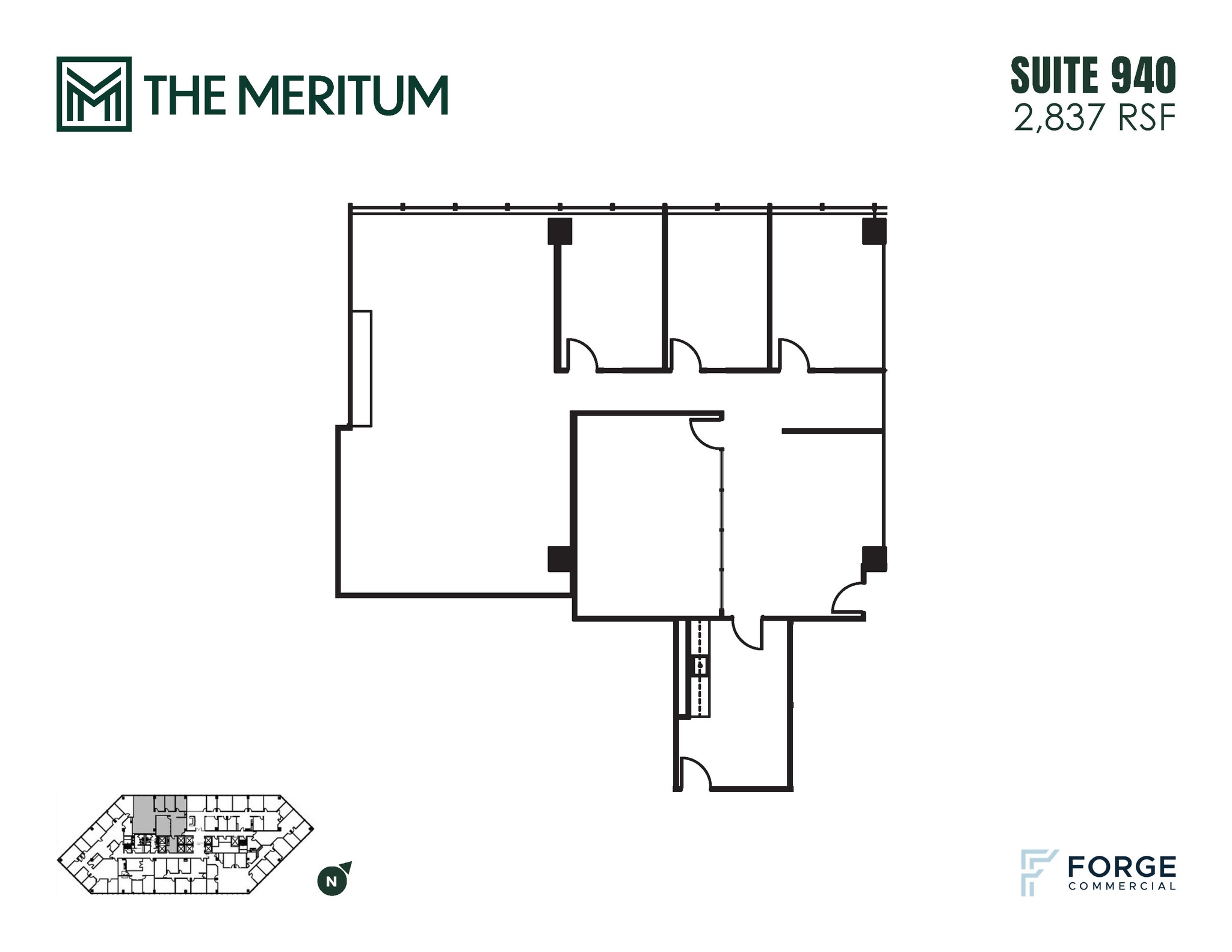 12221 Merit Dr, Dallas, TX à louer Plan d’étage– Image 1 sur 1