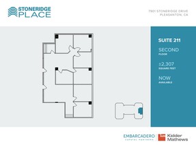 7901 Stoneridge Dr, Pleasanton, CA à louer Plan d’étage– Image 1 sur 1