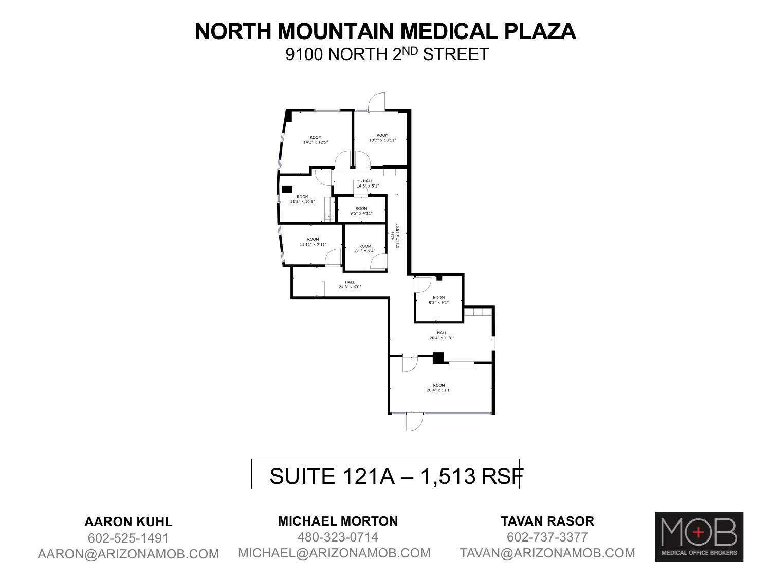 9100 N 2nd St, Phoenix, AZ à louer Plan d’étage– Image 1 sur 1