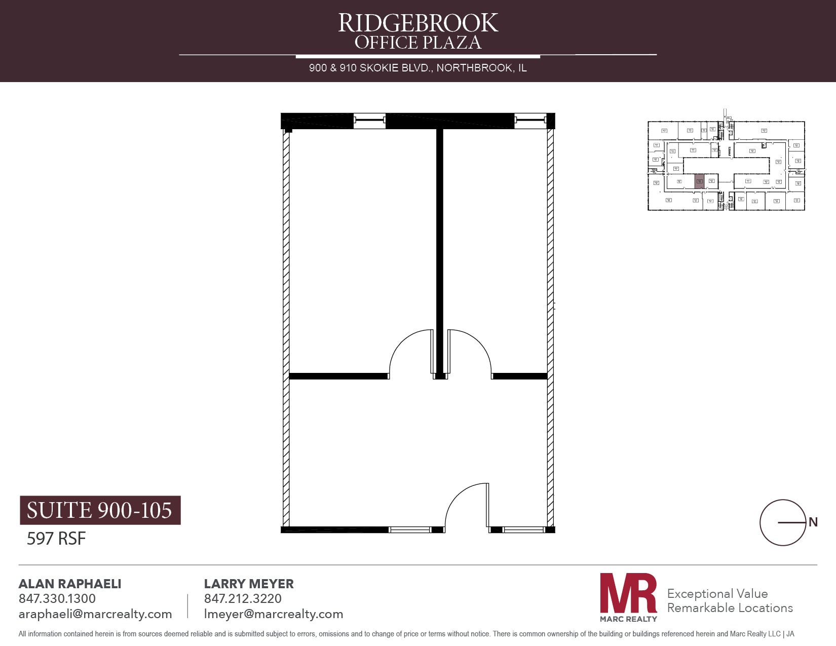 900 Skokie Blvd, Northbrook, IL à louer Plan d’étage– Image 1 sur 1