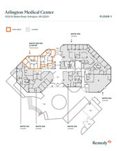 1005 N Glebe Rd, Arlington, VA à louer Plan d’étage– Image 1 sur 1