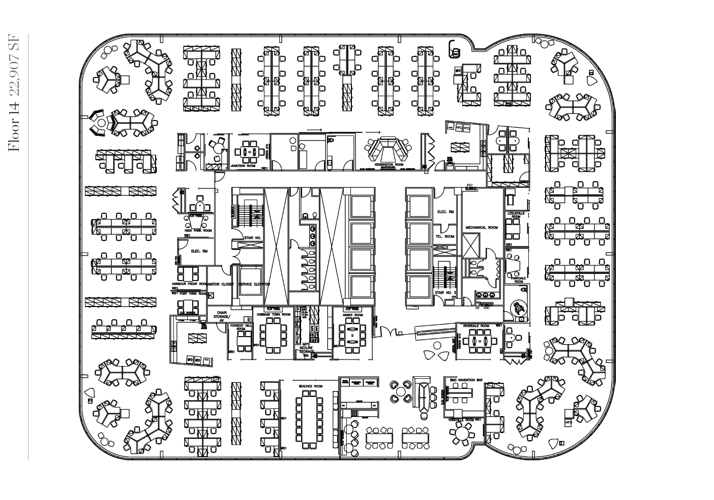 250 Yonge St, Toronto, ON à louer Plan d’étage– Image 1 sur 1