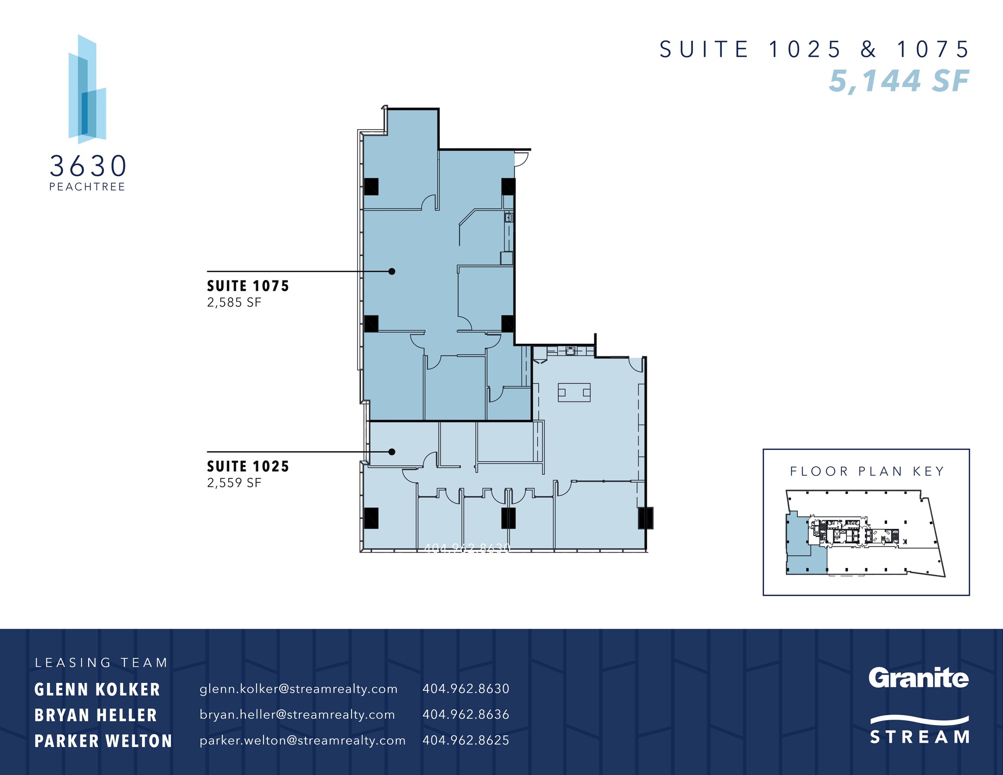 3630 Peachtree Rd NE, Atlanta, GA à louer Plan de site– Image 1 sur 5