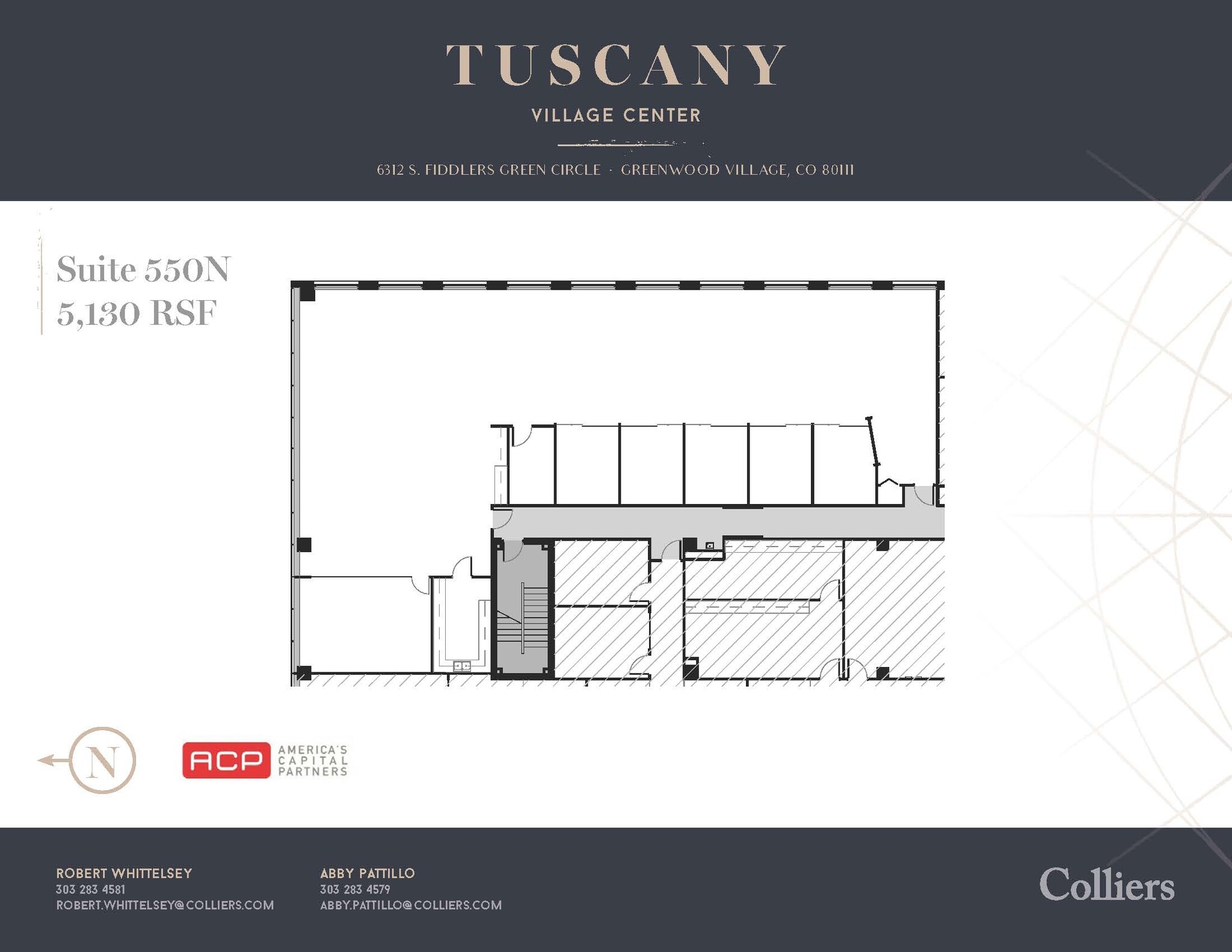 6312 S Fiddlers Green Cir, Greenwood Village, CO à louer Plan d’étage– Image 1 sur 1