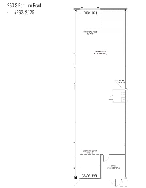 350 S Belt Line Rd, Irving, TX à louer Plan d’étage– Image 1 sur 1