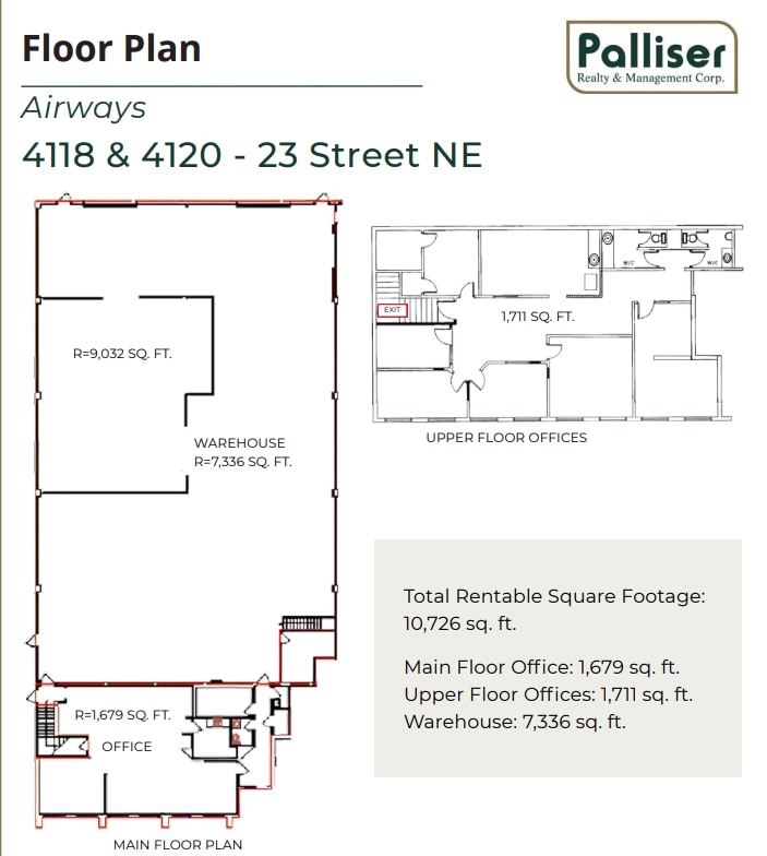 4120 23 St NE, Calgary, AB à louer Plan d’étage– Image 1 sur 1