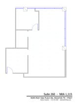 4544 Post Oak Pl, Houston, TX à louer Plan d’étage– Image 1 sur 1