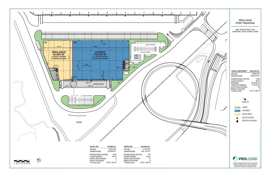 8001 Industrial Ave, Carteret, NJ à louer - Plan de site – Image 3 sur 3