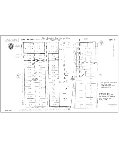 923 E Base Line St, San Bernardino, CA à louer - Plan cadastral – Image 3 sur 3