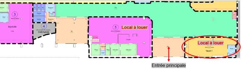 Local commercial dans La Roche-sur-Yon à louer - Plan d’étage – Image 2 sur 3