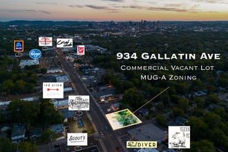 934 Gallatin Ave, Nashville, TN - VUE AÉRIENNE  vue de carte