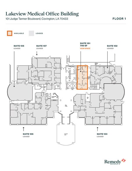 101 Judge Tanner Blvd, Covington, LA à louer - Plan d’étage – Image 2 sur 6