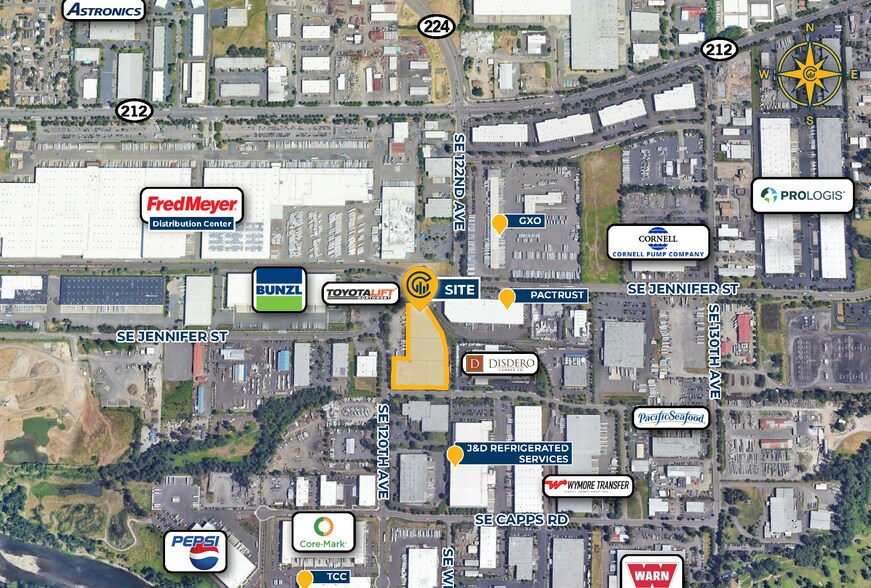 12100 SE Jennifer St, Clackamas, OR à louer - Aérien – Image 2 sur 5