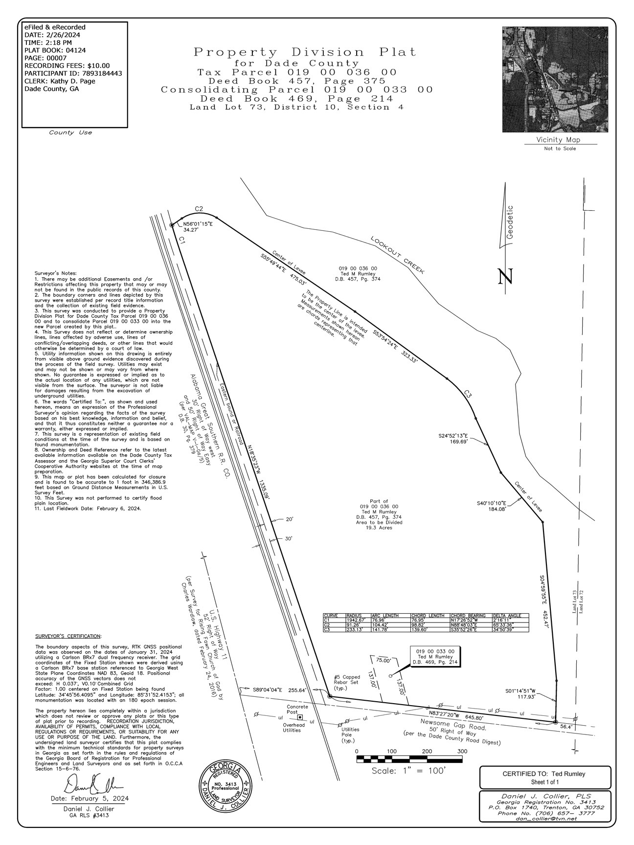 51-87 Newsome Gap rd, Rising Fawn, GA à louer Plan cadastral– Image 1 sur 9