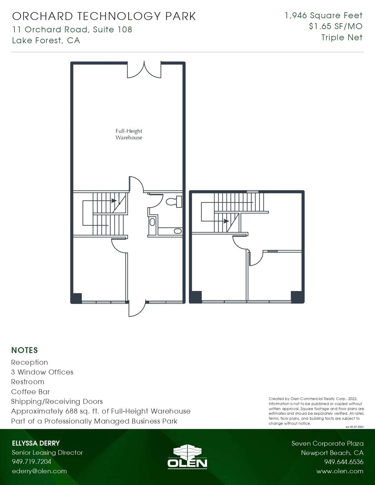 1-13 Orchard Rd, Lake Forest, CA à louer Plan d’étage– Image 1 sur 1