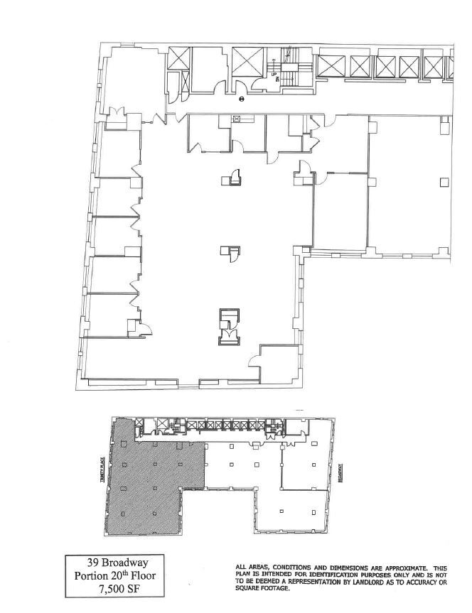 39 Broadway, New York, NY à louer Plan d’étage– Image 1 sur 1